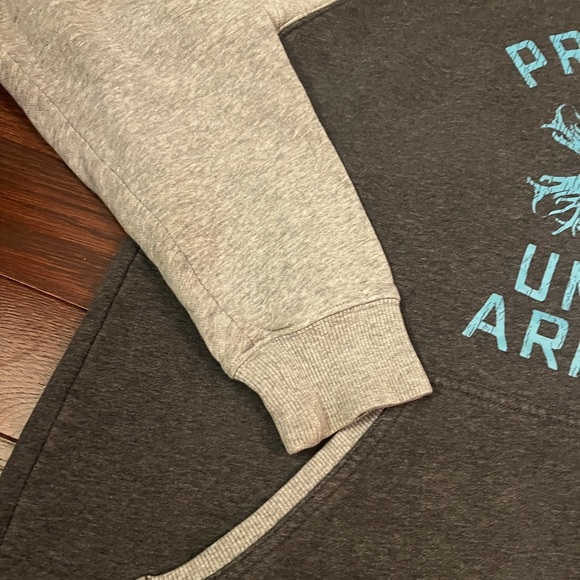 Under Armour Women’s Gray & Blue Hoodie Size Medium - Picture 4 of 7